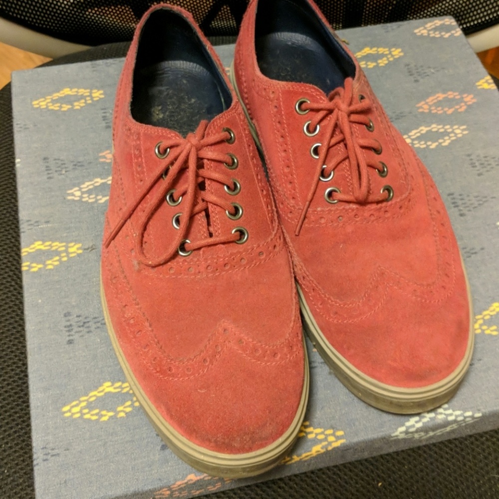 Red Cole Haan lace up shoes